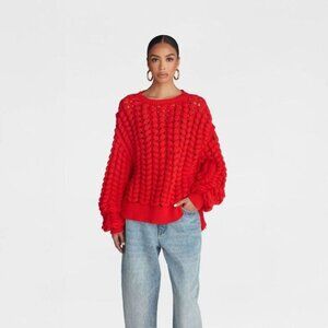 KBB by Kahlana -  Women's Pullover Sweater 'The Chunk Red